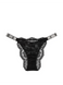 Трусики бразилианы со стразами Victoria's Secret Shine Strap Lace Brazilian Panty Very Sexy Black 1257 фото 1