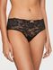 Трусики хипхагер с кружевом Victoria's Secret Lace-Front Hiphugger Panty Black 1196 фото 2