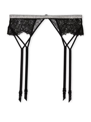 Пояс для панчіх зі стразами Shine Strap Lace Garter Belt Very Sexy Black 1250 фото