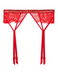 Пояс для чулок со стразами Shine Strap Lace Garter Belt Very Sexy Cherry Red 1249 фото 1