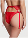 Пояс для чулок со стразами Shine Strap Lace Garter Belt Very Sexy Cherry Red 1249 фото 3