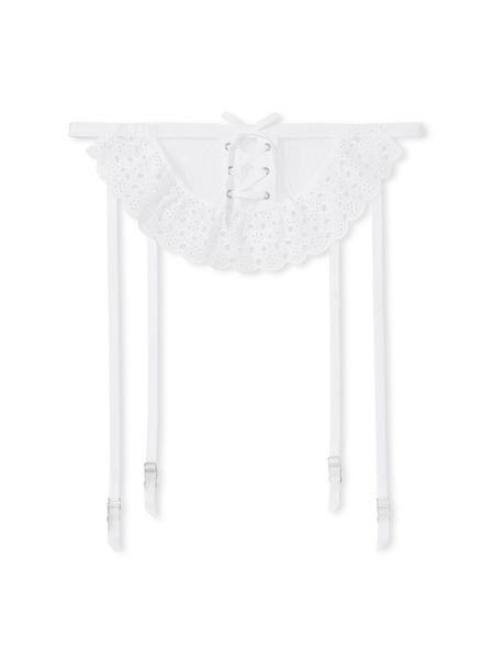 Пояс для панчіх Eyelet Lace Garter Belt Skirt Dream Angels  Vs White 1160 фото