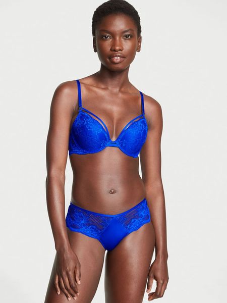 Трусики чикини Lace-Trim Cheeky Panty Very Sexy Blue Oar 1095 фото