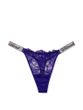 Трусики стринги со стразами Shine Strap Lace Thong Panty Very Sexy Night Ocean 1057 фото