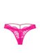 Трусики стринги со стразами Shine Strap Cutout Back Lace Thong Panty Very Sexy Fuschia Frenzy 1064 фото 4