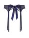 Пояс для панчіх з вишивкою Bejeweled Embroidery Garter Dream Angels Noir Navy 1097 фото 4