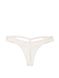 Трусики стрінги з ланцюжками Shine Chain Strap Cutout-Back Lace Thong Panty Very Sexy Coconut White 1086 фото 1