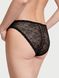 Трусики бикини кружевные Victoria's Secret Shimmer Lace Lace-Up Bikini Panty Black Shimmer 1188 фото 3