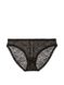 Трусики бикини кружевные Victoria's Secret Shimmer Lace Lace-Up Bikini Panty Black Shimmer 1188 фото 1