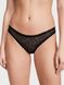 Трусики бікіні мереживні Victoria's Secret Shimmer Lace Lace-Up Bikini Panty Black Shimmer 1188 фото 2