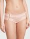 Трусики чикини кружевные Victoria's Secret Shimmer Lace Lace-Up Cheeky Panty Purest Pink Shimmer 1193 фото 3