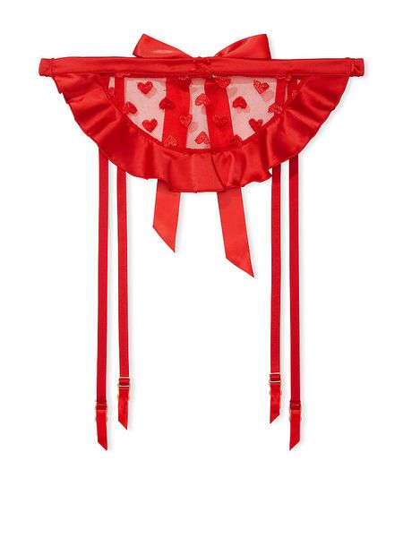 Пояс для чулок Heart Embroidery Garter Skirt Dream Angels Red Heart 1099 фото