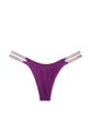 Трусики стрінги зі стразами Victoria's Secret Double Shine Strap Smooth Thong Panty Very Sexy Grape Soda